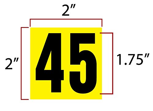 2 Inch Consecutive Number Decals 101-200 - Red on White Stickers for Inventory, Organization & Labeling | Perfect for Storage Bins, File Folders & Warehouse Shelving