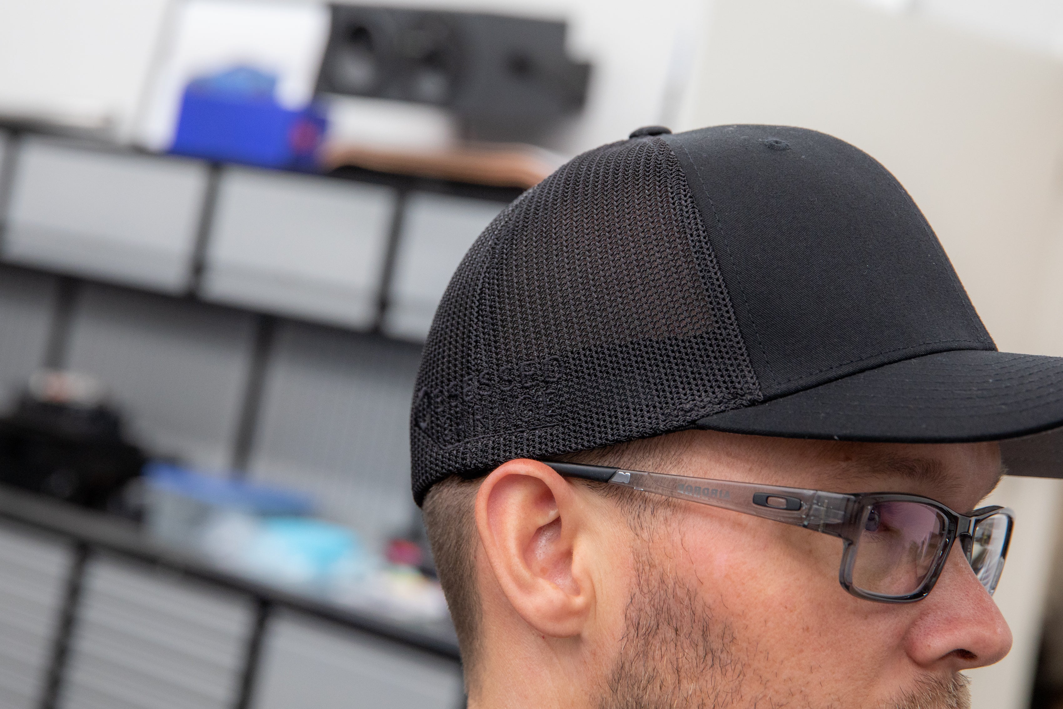 Obsessed Garage Raised Hex Hat Flexfit - Premium Adjustable Baseball Cap for Men & Women - Perfect for Outdoor Activities, Sports, and Casual Wear