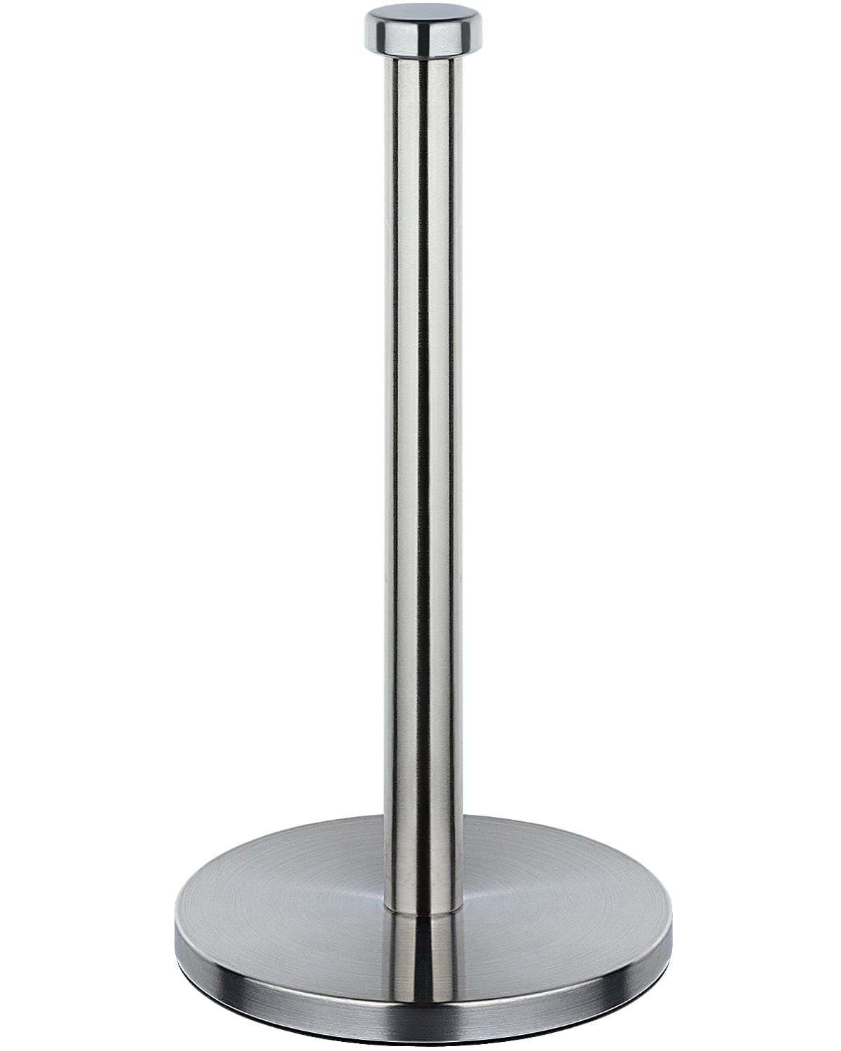 Stainless Steel Kitchen Roll Holder & Paper Towel Holder - Wall Mount or Countertop, Silver | Perfect for Kitchen, Bathroom, Office & RV Organization