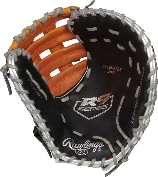 Rawlings R9FMU 17BT Youth Contour 1st Base Mitt Baseball Glove - Perfect for Youth Baseball Practice & Games, Ideal for First Basemen