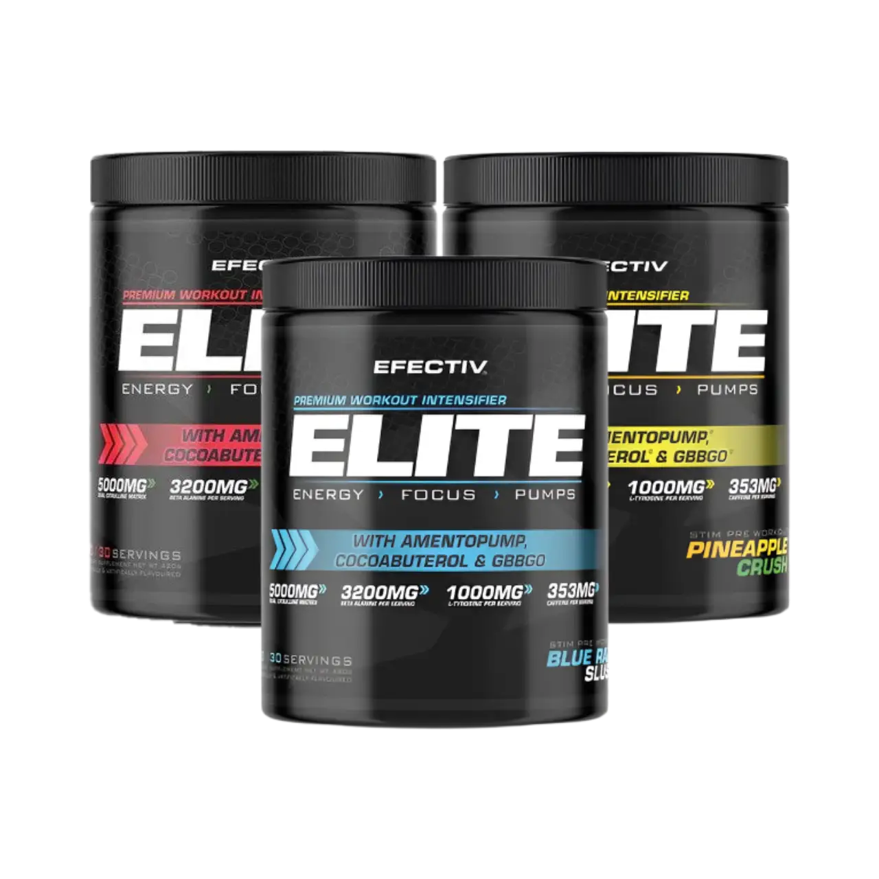 Efectiv Nutrition Elite Pre Workout Supplement - 420g Powder for Energy, Focus & Muscle Performance | Ideal for Gym, Bodybuilding & Fitness Training