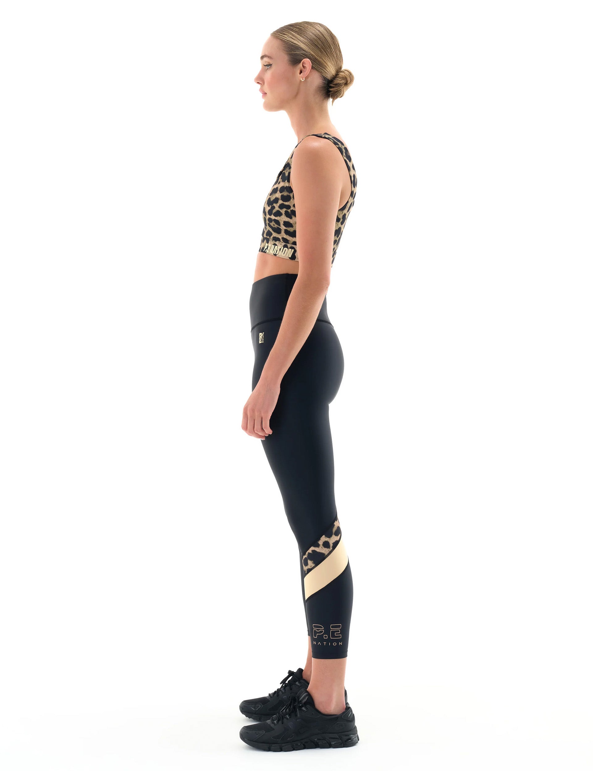High-Waisted Alignment Legging - Black - Perfect for Yoga, Pilates & Workouts
