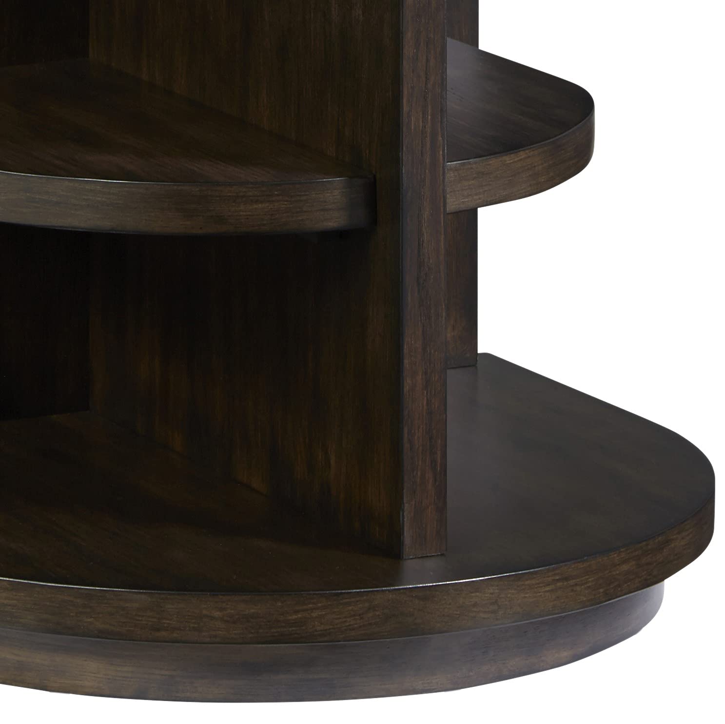 Progressive Augustine End Table in Sepia Brown - Small Side Table for Living Room, Bedroom, or Office - Perfect for Lamps, Books & Decor