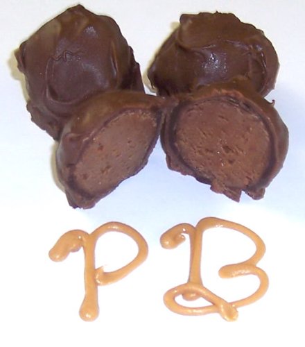 Scott's Cakes Milk Chocolate Covered Peanut Butter Fudge Truffles - 8 oz Heart Shaped Gift Box | Gourmet Chocolate Treats for Valentine's Day, Birthday Gifts & Romantic Occasions