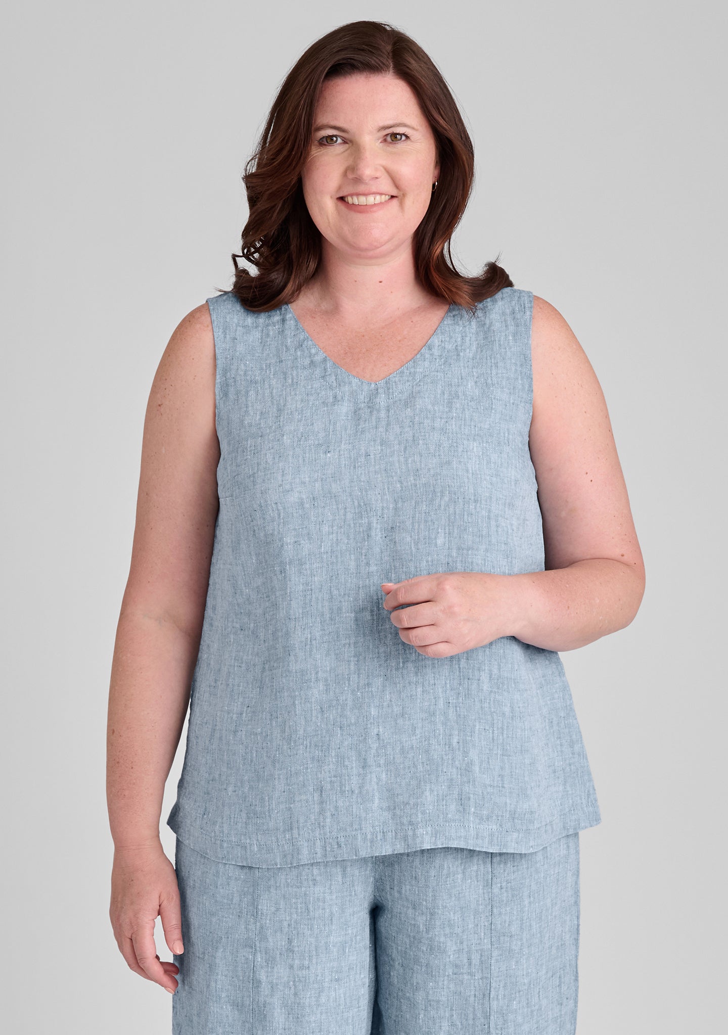 Gem Tank Top - Soft & Breathable Linen Tank Top for Women | Summer Casual Wear, Beach Outfits, Layering Essentials