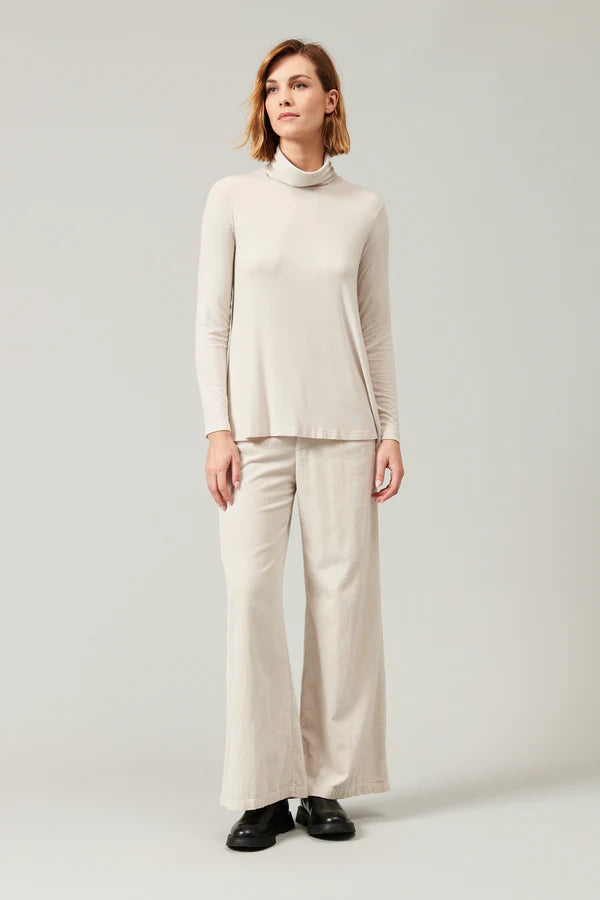 Flared Turtleneck Sweater for Women - Soft Knit Winter Pullover - Perfect for Office, Date Night & Holiday Outfits