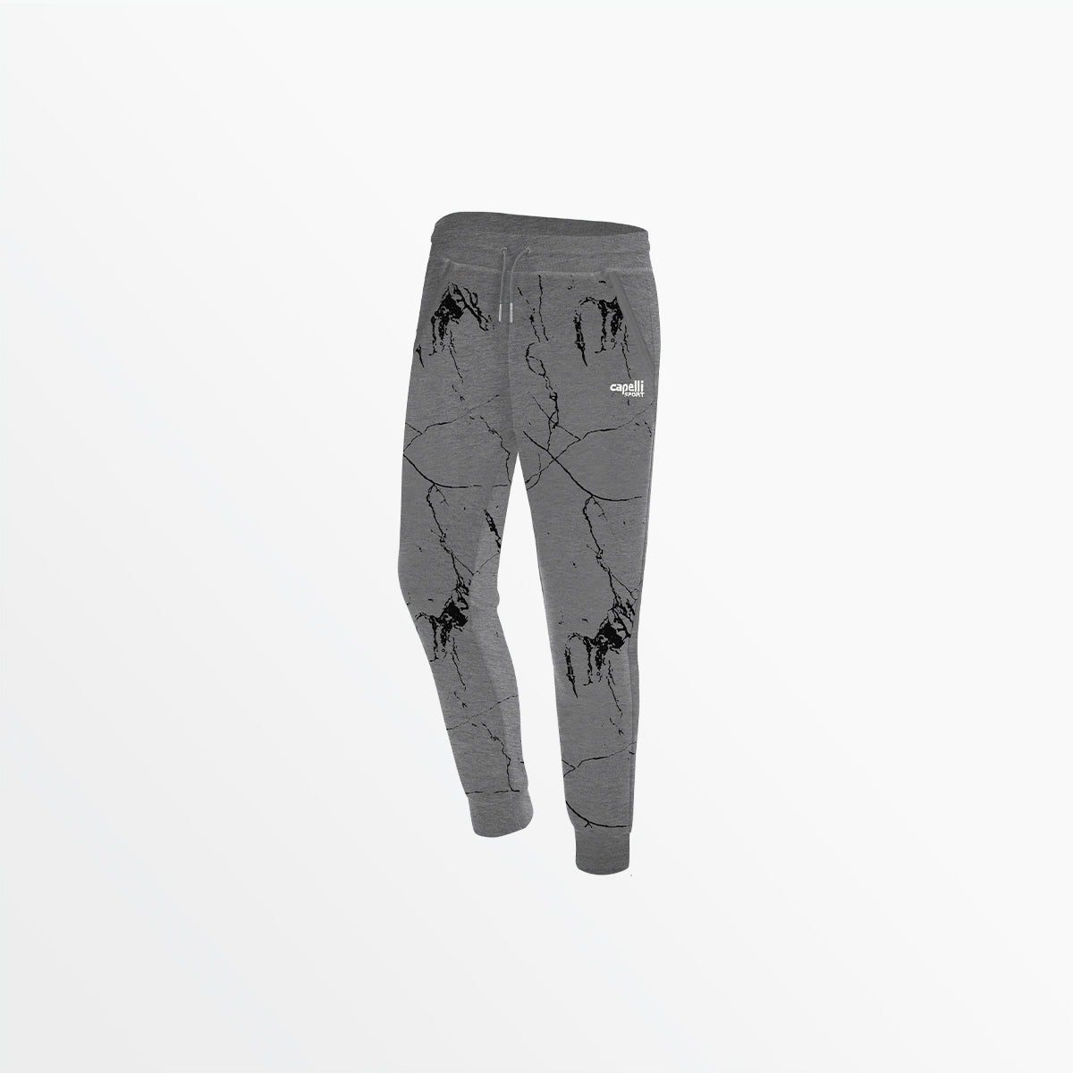 Women's Marble French Terry Joggers - Soft Lounge Pants for Yoga, Running & Casual Wear