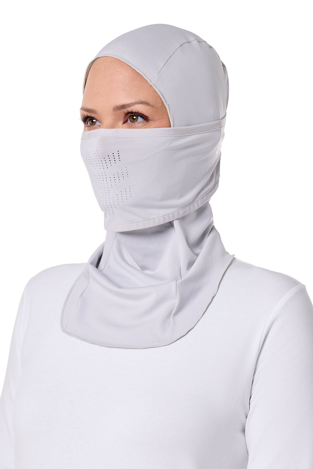 Andis UV Balaclava for Men & Women - Sleek Grey Sun Protection Face Mask for Outdoor Sports, Cycling, Running & Hiking