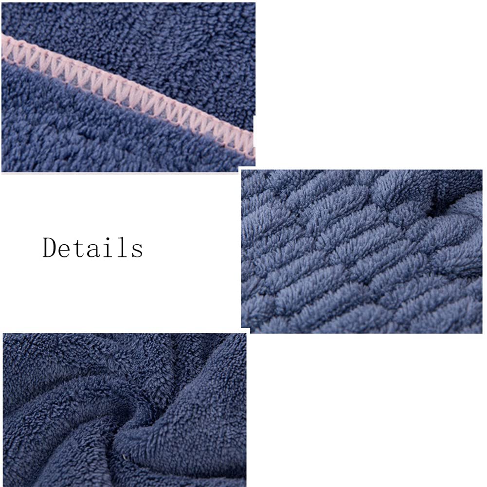 **Super Absorbent Microfiber Hair Towel Wrap - Quick Dry Hair Turban for Long & Curly Hair - Soft & Gentle Hair Drying Towel for Shower, Bath & Post-Workout - Perfect for Wet Hair & Sensitive Scalp**