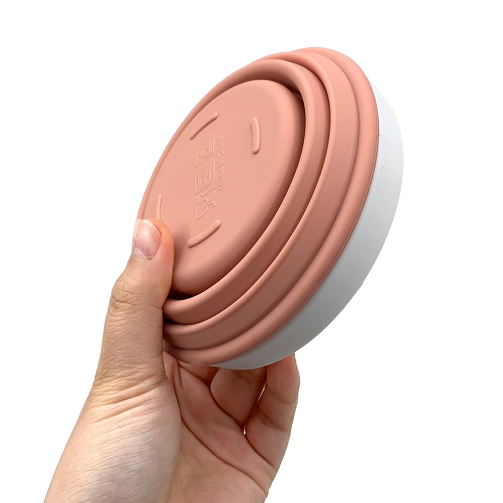 Collapsible Silicone Food Storage Bowl with Lid - 18OZ Portable Foldable Container for Salad, Lunch & Meal Prep | Perfect for Camping, Hiking, Travel & Outdoor Activities
