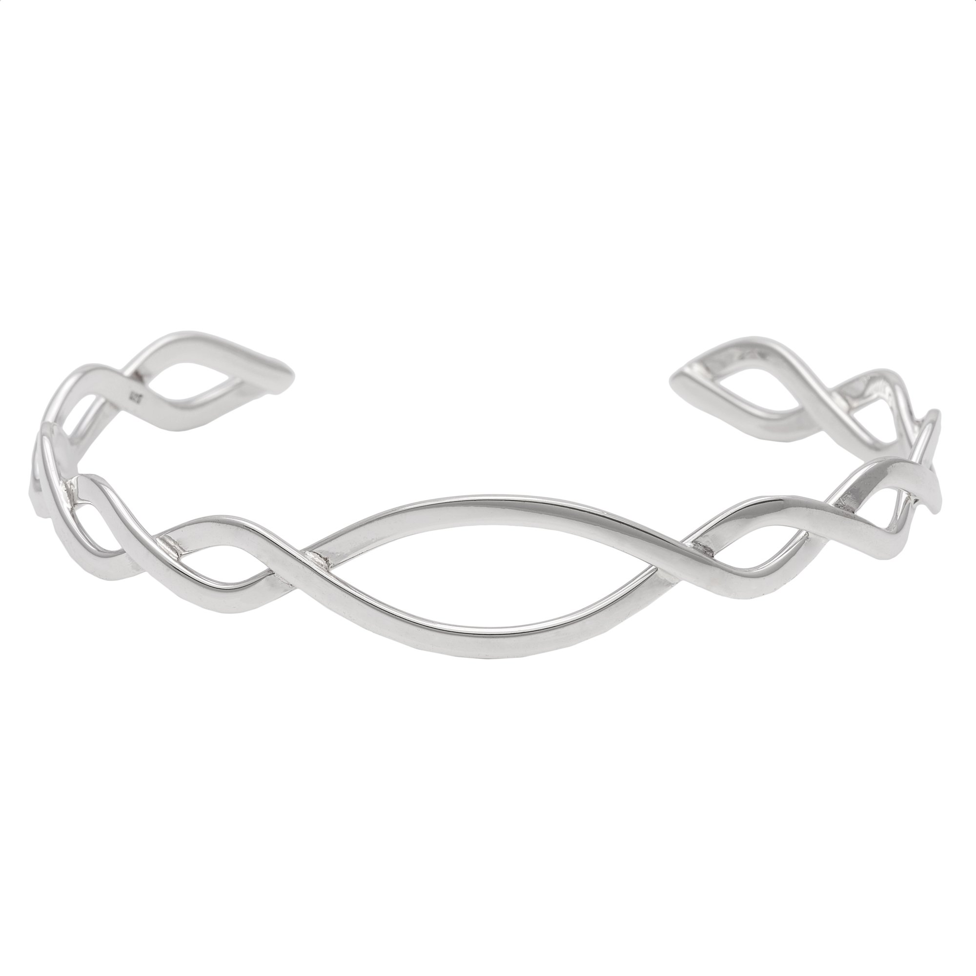 Celtic Sterling Silver Bracelet for Women - Adjustable Braided Irish Knot Bangle - Best Friend & Bridesmaid Gift - Elegant Jewelry for Weddings, Anniversaries & Special Occasions