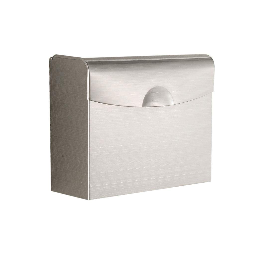 JYDQM Commercial Paper Towel Dispenser - Heavy Duty Wall Mounted Hand Towel & Bathroom Tissue Dispenser for Restaurants, Offices, Hospitals - Stainless Steel (Color: A)