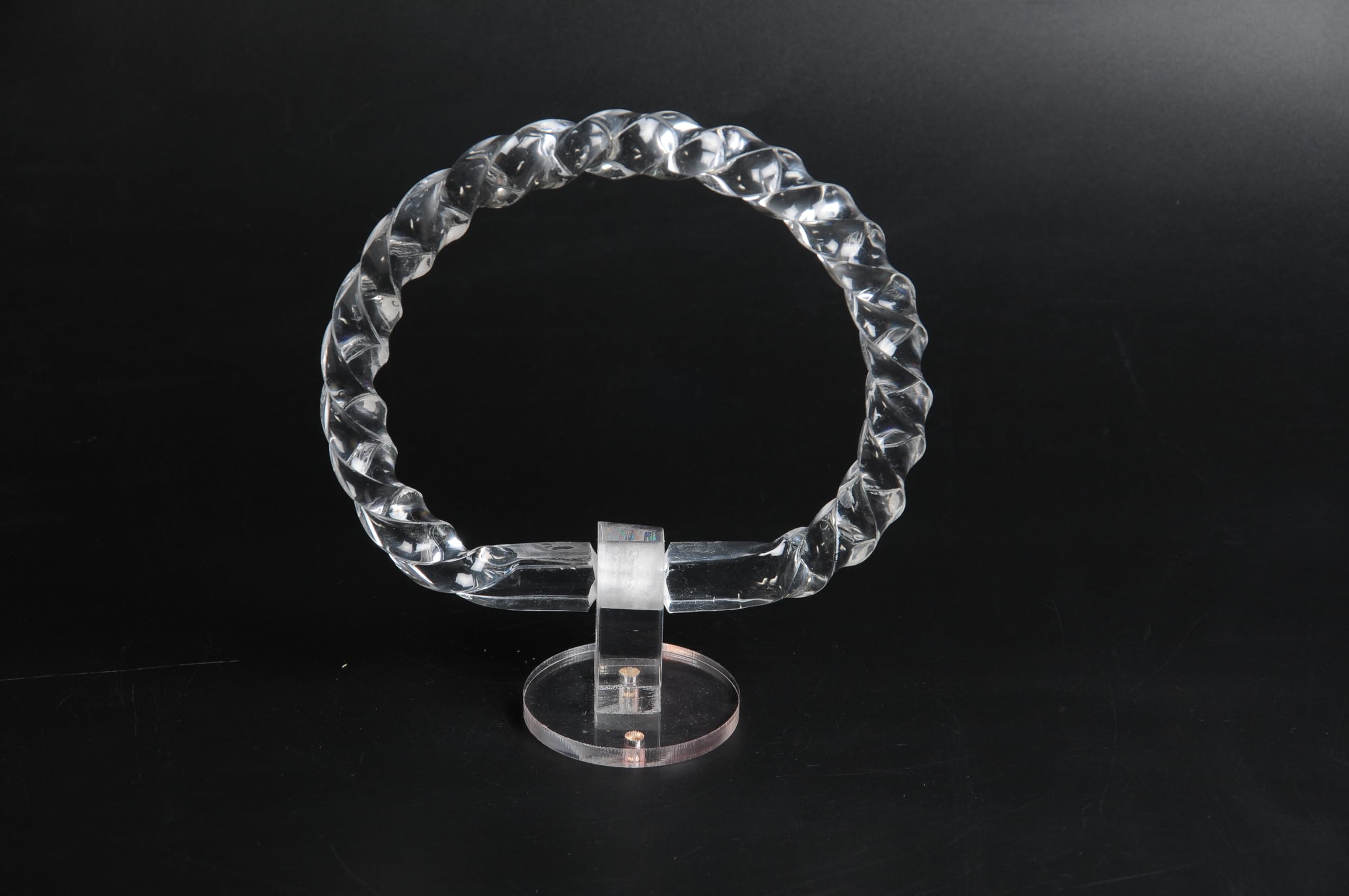 6.5 Inch Acrylic Round Towel Ring - Bathroom, Kitchen, Bedroom & Wash Area Accessory - Perfect for Hanging Hand Towels, Washcloths & Robes