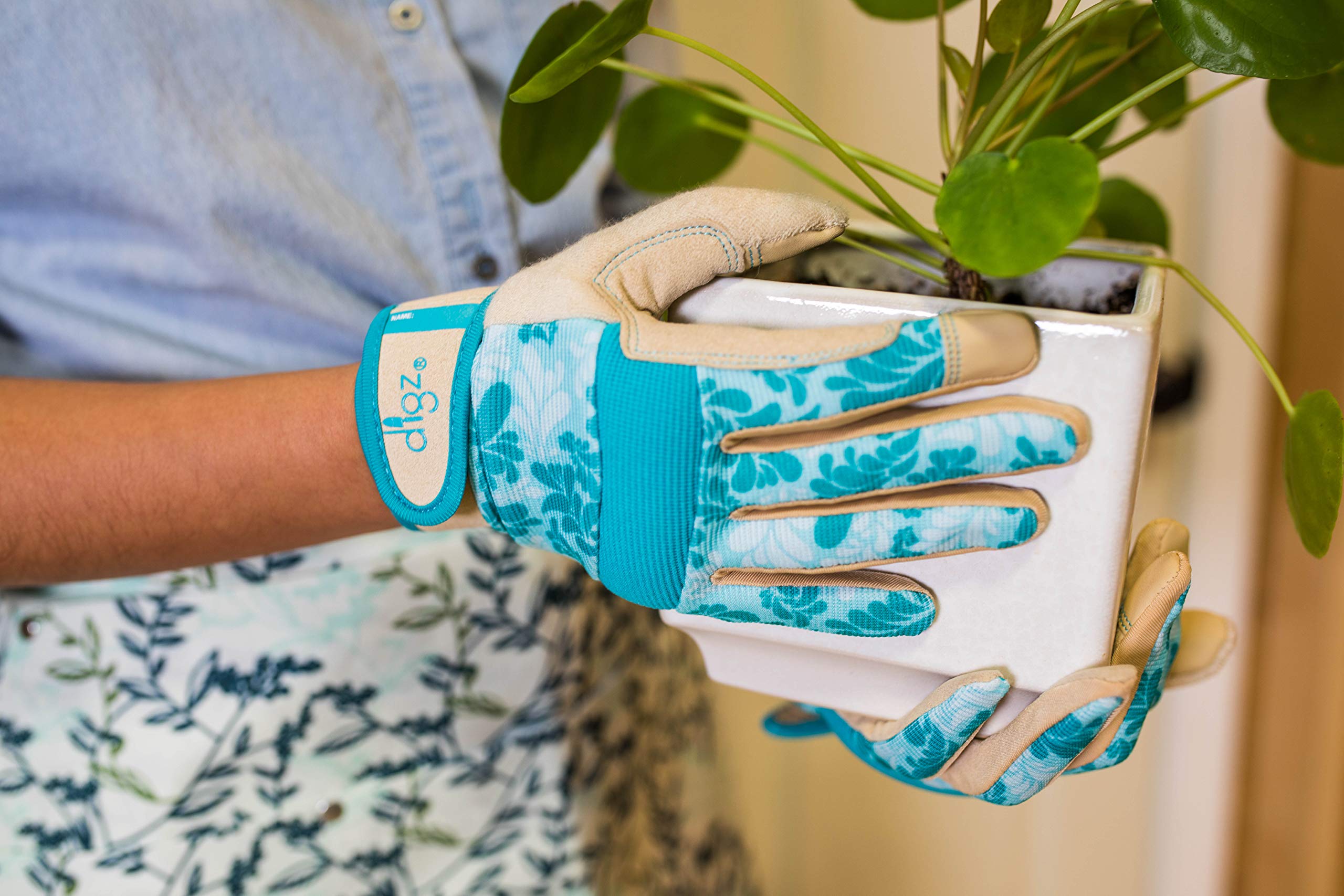DIGZ 7606-23 Women's Gardening Gloves - Touchscreen Work Gloves for Outdoor & Gardening