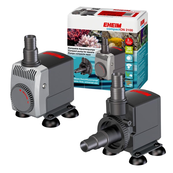 Eheim CompactON 2100 Aquarium Water Pump - High Performance, Energy Efficient Submersible Pump for Fish Tanks, Ponds & Hydroponics - Ideal for Home Aquariums, Water Features & Indoor Gardening