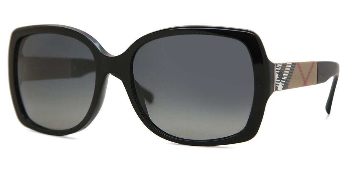 Burberry BE4160 3433T3 Sunglasses for Women - Classic Black Aviator Style UV Protection - Perfect for Driving, Travel & Fashion Accessories