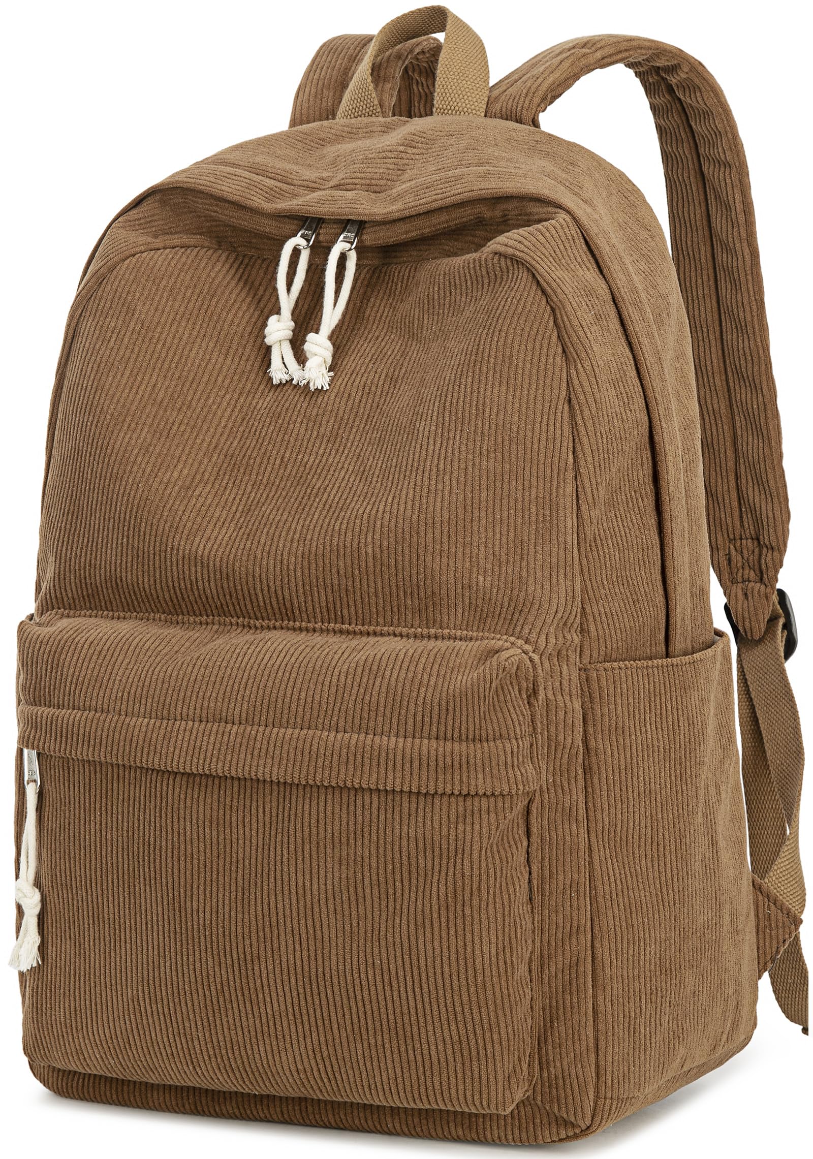 **Lightweight 17 Inch School Backpack for Teens & College Students - Durable Laptop Bookbag for Women & Girls, Travel & Casual Daypack (Corduroy-Coffee) - Perfect for School, Work & Travel**
