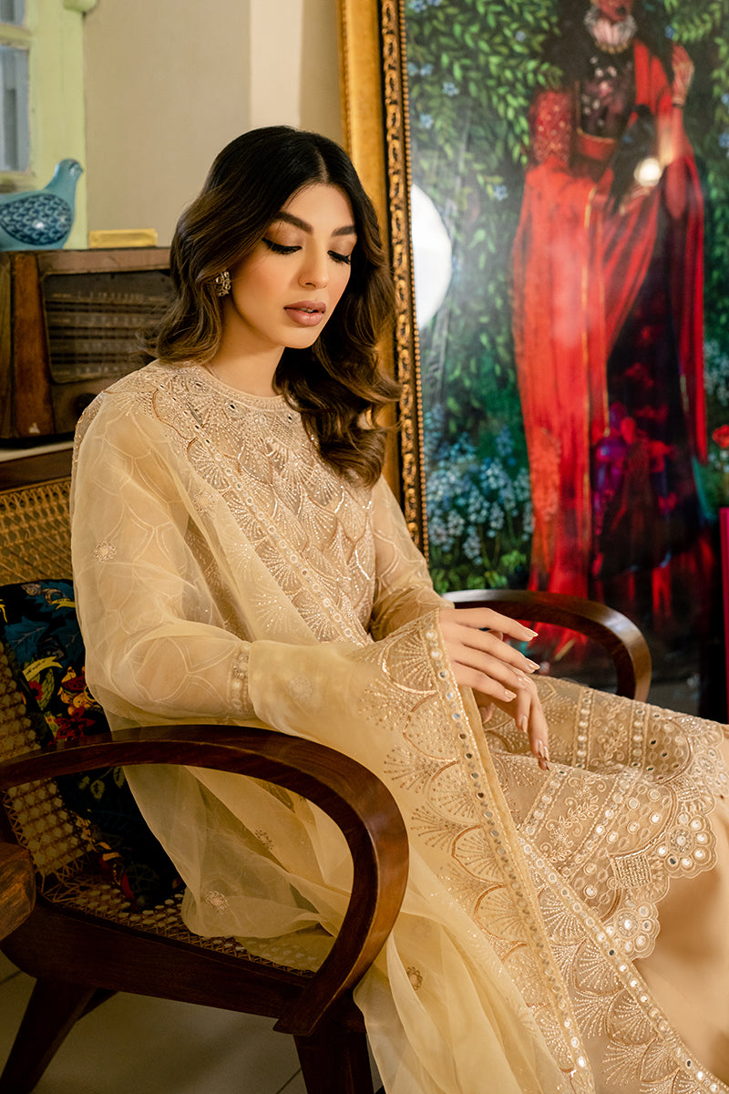 MAJESTIC ESSENCE 4-Piece Embroidered Organza Suit Set for Women - Elegant Party Wear, Wedding Guest Outfit, Special Occasion Dresses