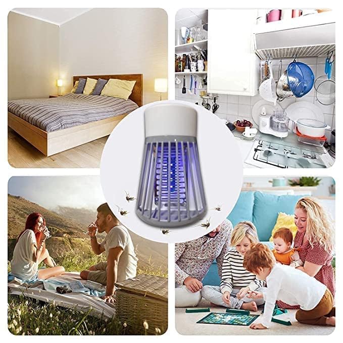 Eco-Friendly Electronic LED Mosquito Killer Lamp - USB Powered Indoor Insect Trap for Home, Bedroom, Patio & Camping - Safe & Chemical-Free Bug Zapper with UltraPlug Technology