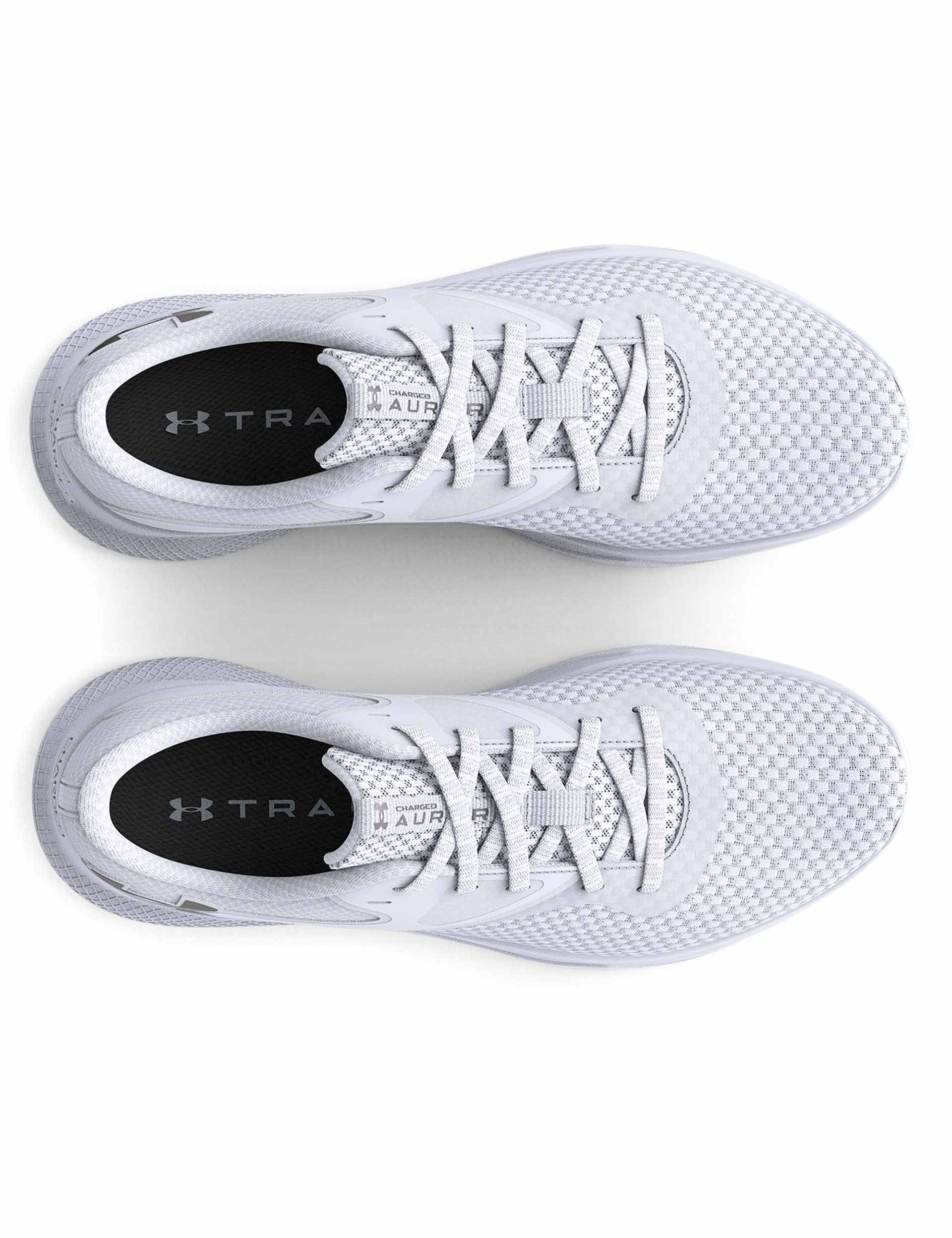 Charged Aurora 2 Training Shoes for Men & Women - White/Metallic Warm Silver - Lightweight Gym & Running Shoes for Workouts, Cross Training & Fitness