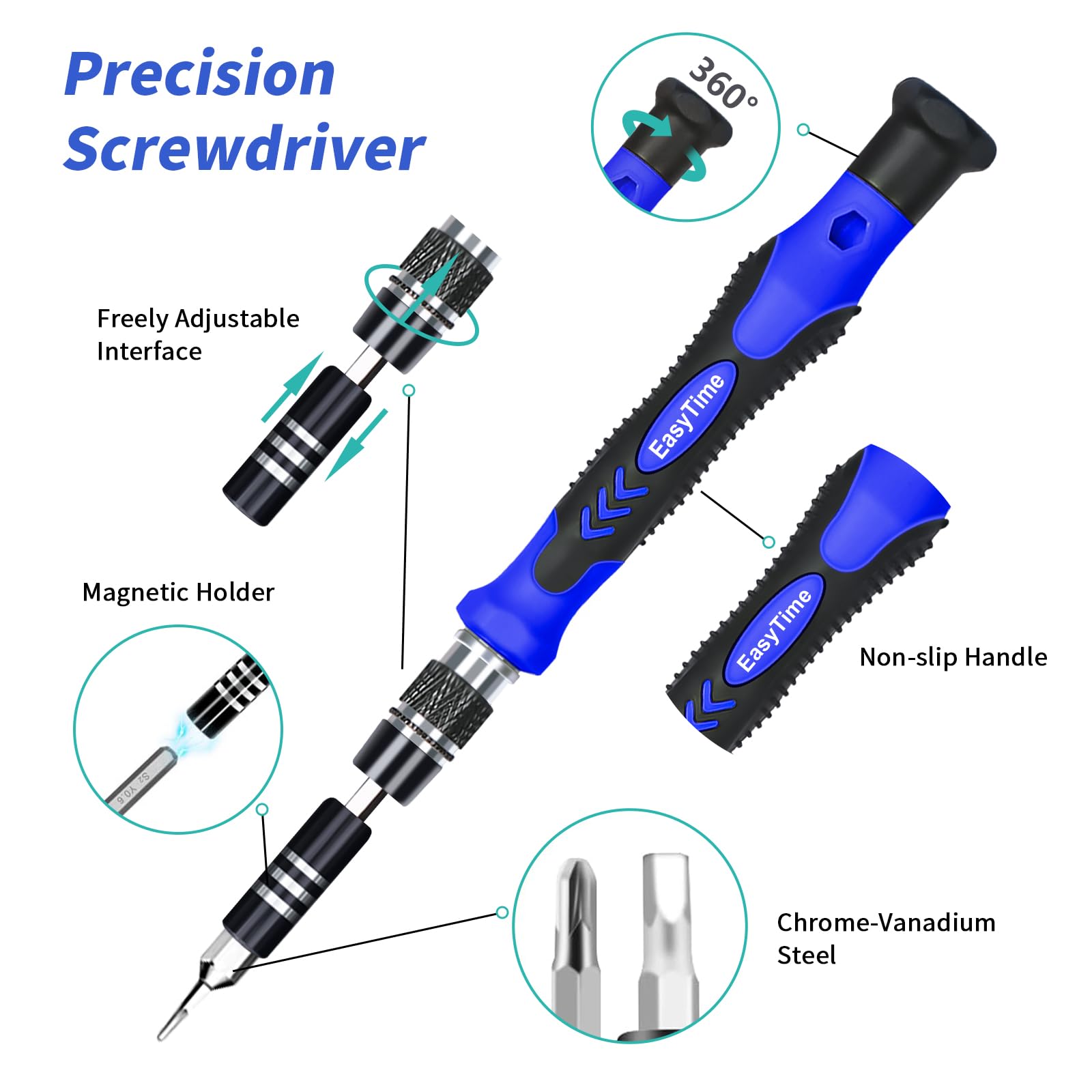 140 in 1 Precision Screwdriver Set - Professional Electronics Repair Tool Kit for iPhone, Macbook, Laptop, PC, Xbox & Tablet - Perfect for Home DIY, Computer Maintenance & Phone Repair Jobs