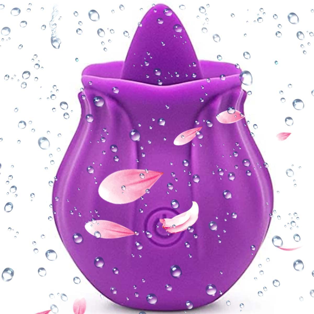 Premium Dual Head Rose Clitoral Stimulator - Rechargeable Waterproof Adult Toy for Women with 10 Vibration Modes, Washable & Body-Safe - Perfect for Solo Play, Couples & Birthday Gifts (Purple)