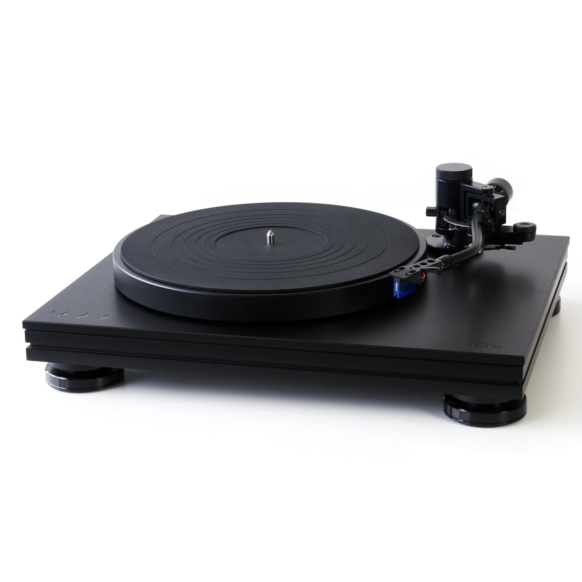 Music Hall Stealth Turntable - High Fidelity Vinyl Record Player with Belt Drive & Adjustable Tonearm - Perfect for Home Audio & DJ Setup