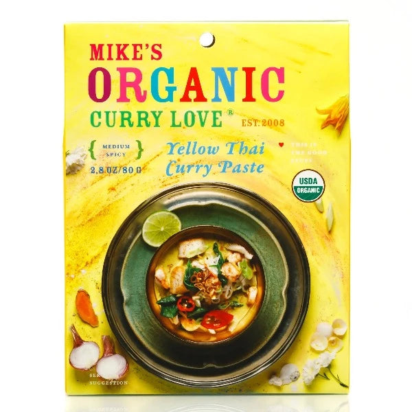 Mike's Organic Curry Paste - Authentic Thai Flavor, Gluten-Free & Vegan - Perfect for Stir-Fries, Soups, and Marinades
