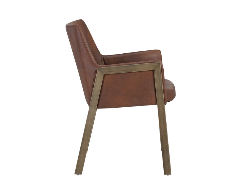 Bernadette Dining Armchair - Modern Upholstered Dining Chair with Wooden Legs for Kitchen, Dining Room & Home Decor | Comfortable & Stylish Seating Solution