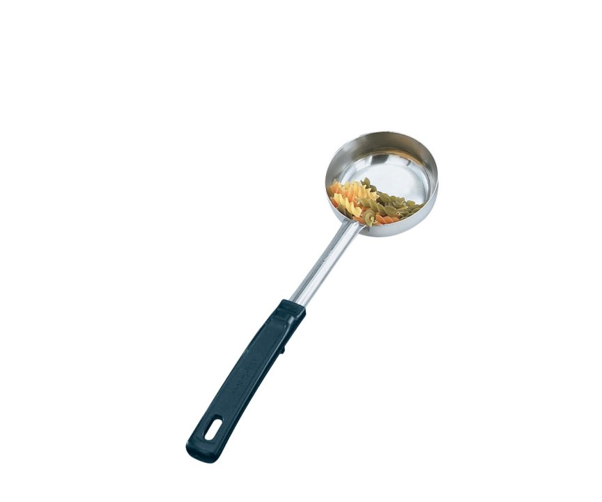 Vollrath 4 Oz Solid Spoodle with Black Handle - Perfect for Cooking, Serving & Portion Control in Restaurants, Catering & Home Kitchens
