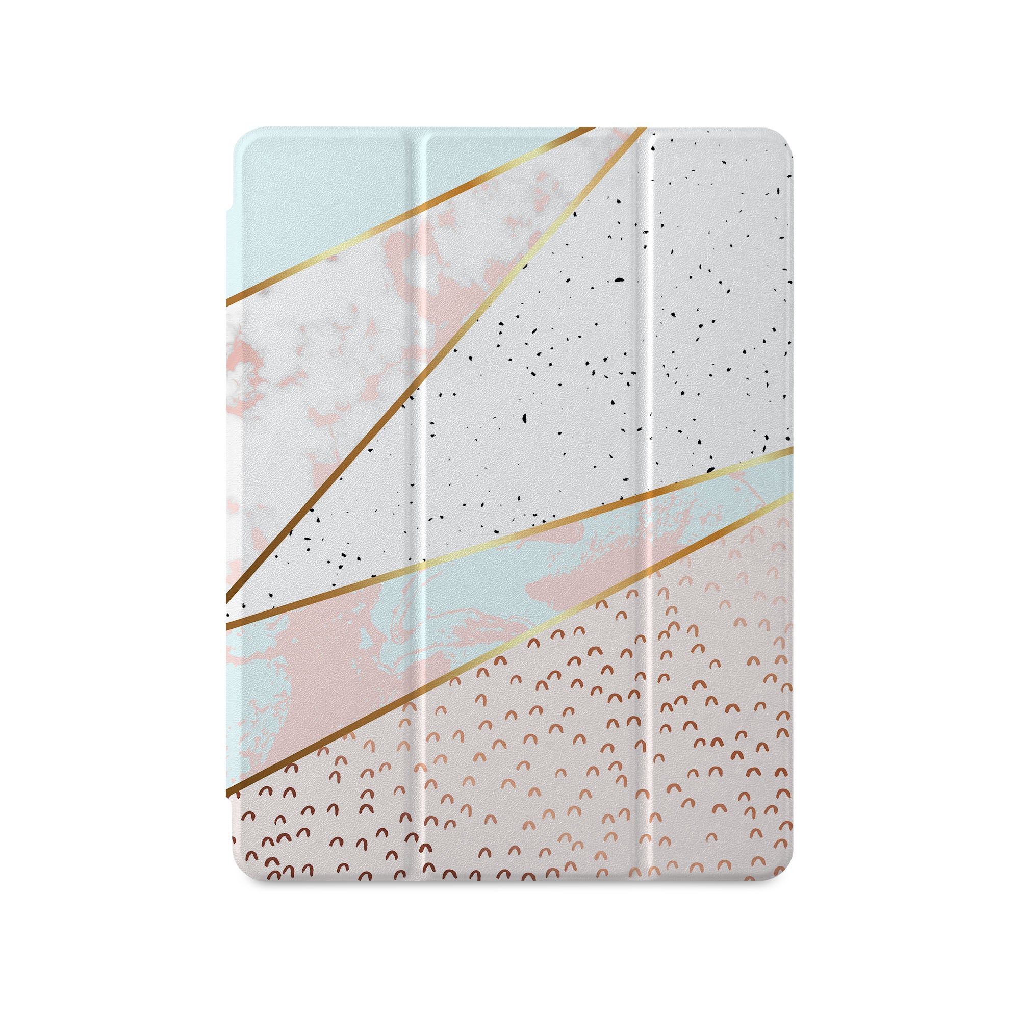 Premium 360° Rotating iPad Case with Marble Art Design - Durable Protection for iPad Air/Pro, Perfect for Work, Travel & Home Use