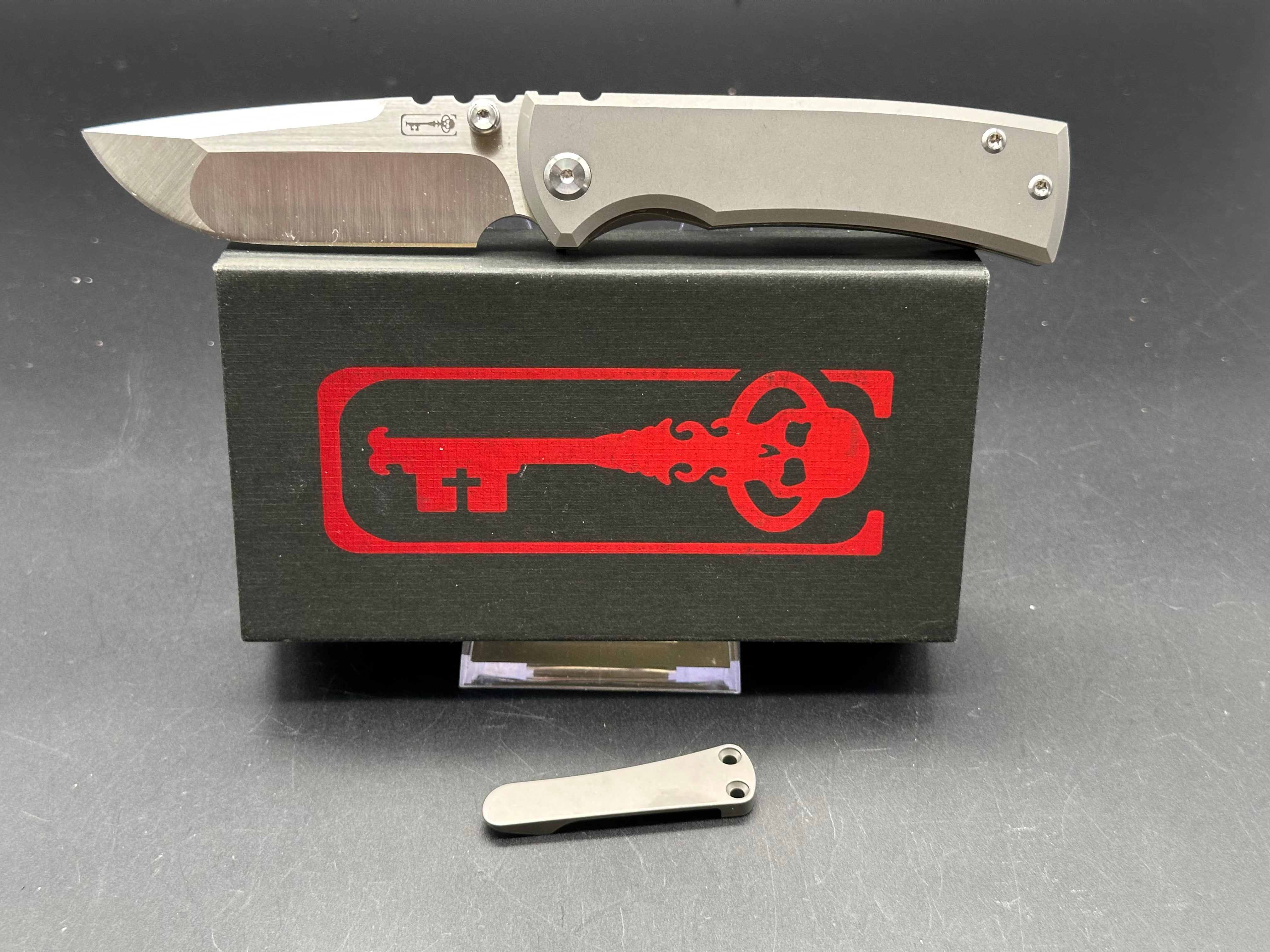 Chavez Full Titanium Street Rendicion Folding Knife - Premium EDC Pocket Knife for Outdoor Camping, Hiking & Everyday Carry