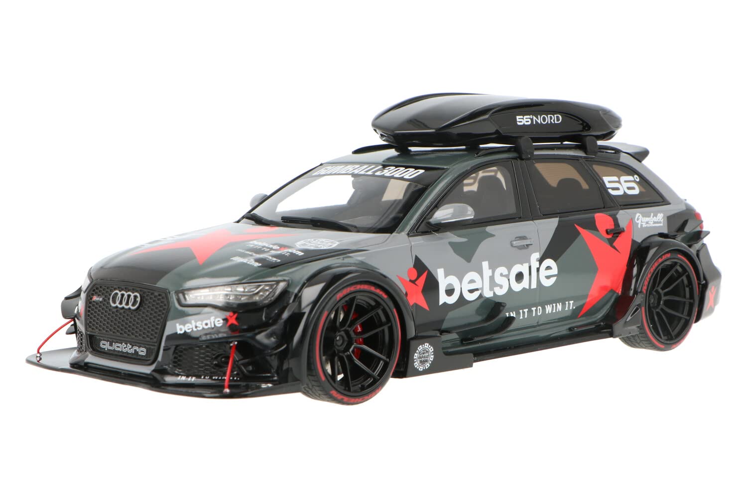 1:18 Scale 2015 Audi RS6 C7 DTM Diecast Model Car by GT Spirit - Premium Collectible for Car Enthusiasts & Display for Office/Home Decor