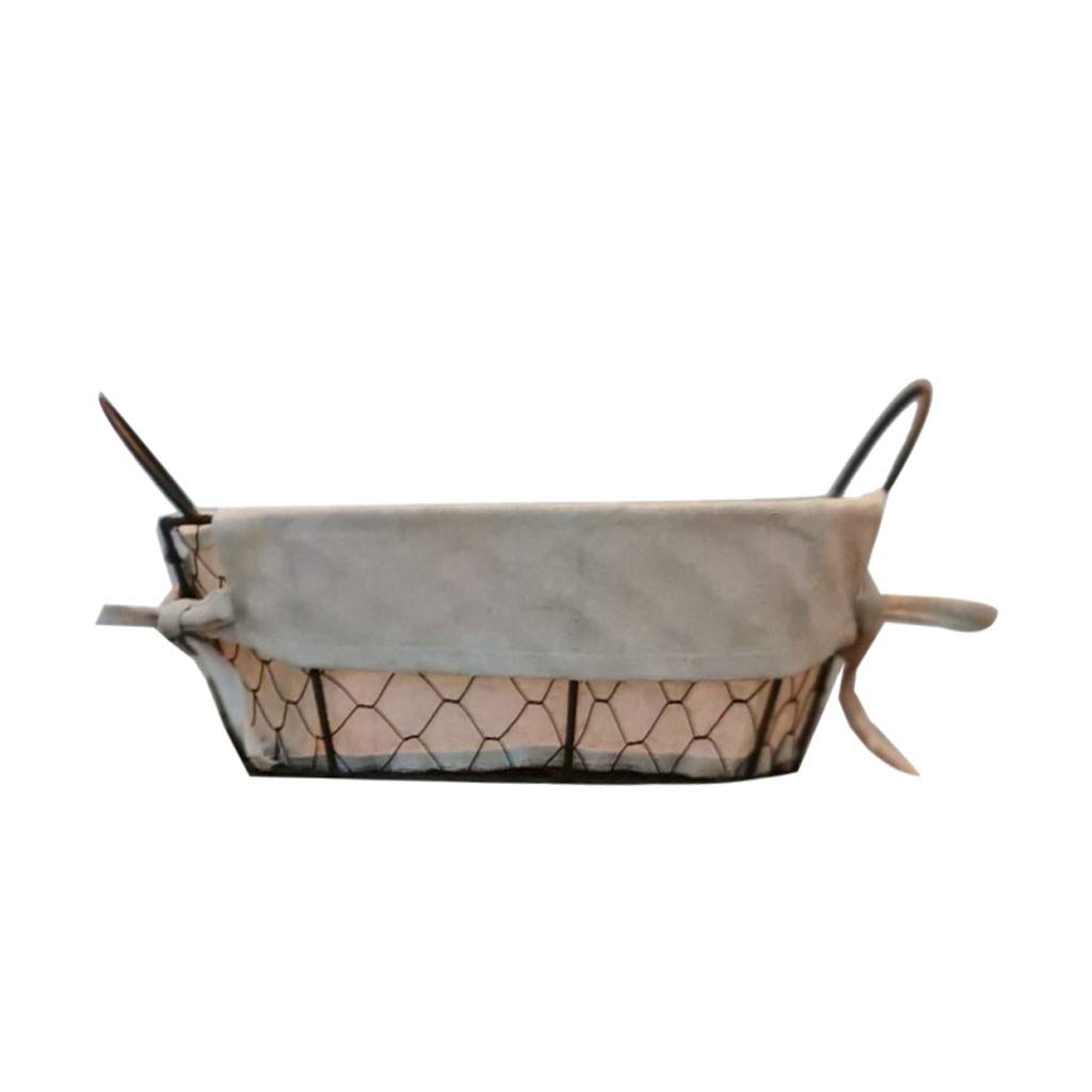 Nordic Retro Metal Wire Bread Basket - Dustproof Picnic Fruit Tray, Kitchen Food Storage Basket for Bread, Dishes & Snacks | Perfect for Home, Parties & Outdoor Picnics