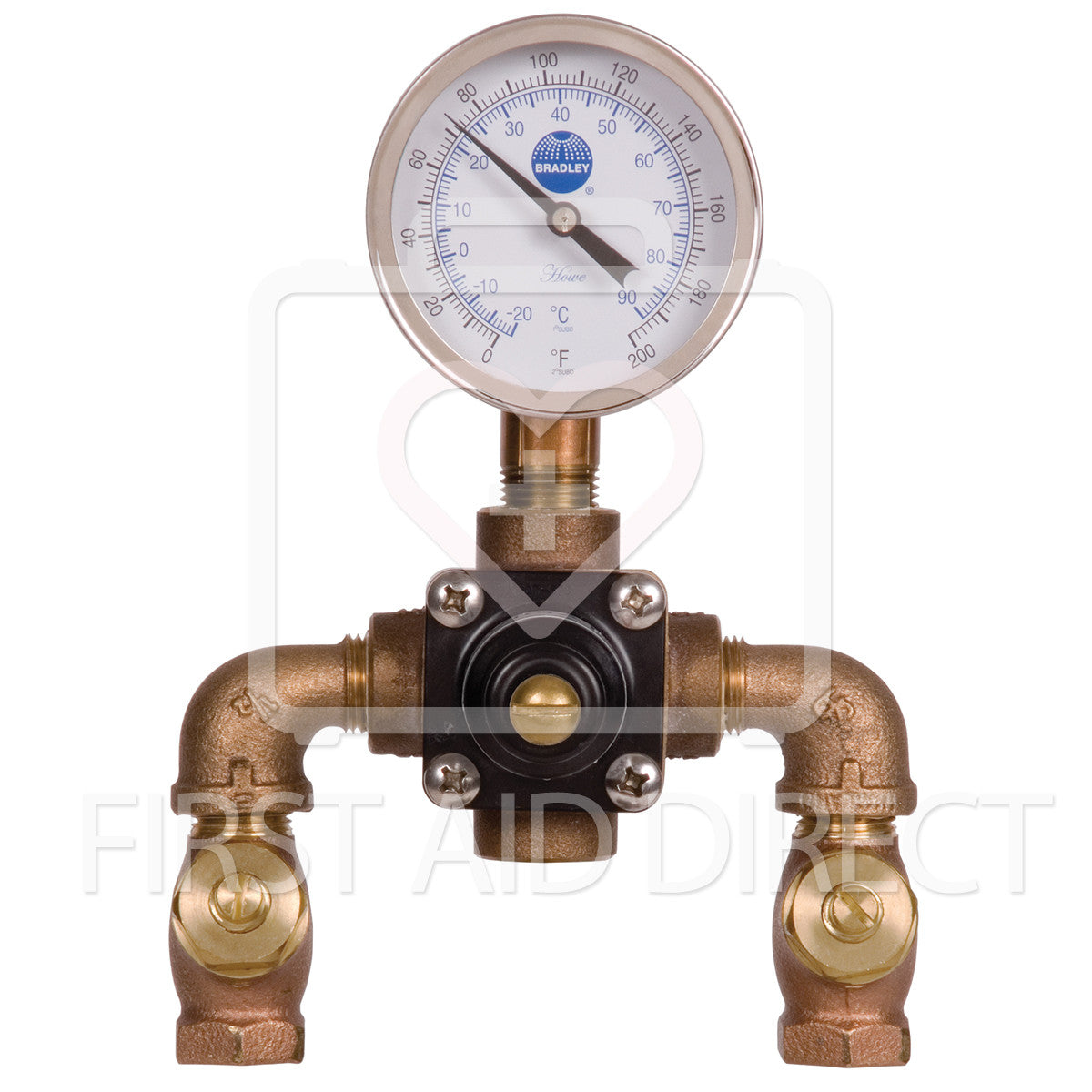 BRADLEY Thermostatic Mixing Valve 30 LPM - High Flow Temperature Control for Showers, Sinks & Commercial Use
