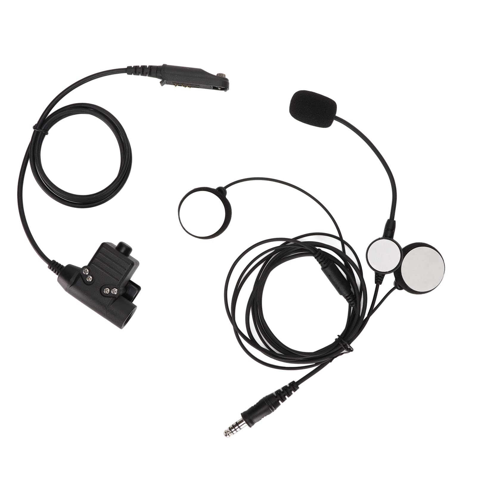 Gaeirt Motorcycle Helmet Headset with U94 PTT - ABS Material, Clear Sound (46-60dB, 150Hz-500Hz) - Compatible with BF-9700 & UV-9R Radios - Perfect for Motorcycle Riding, Communication & Adventure Sports