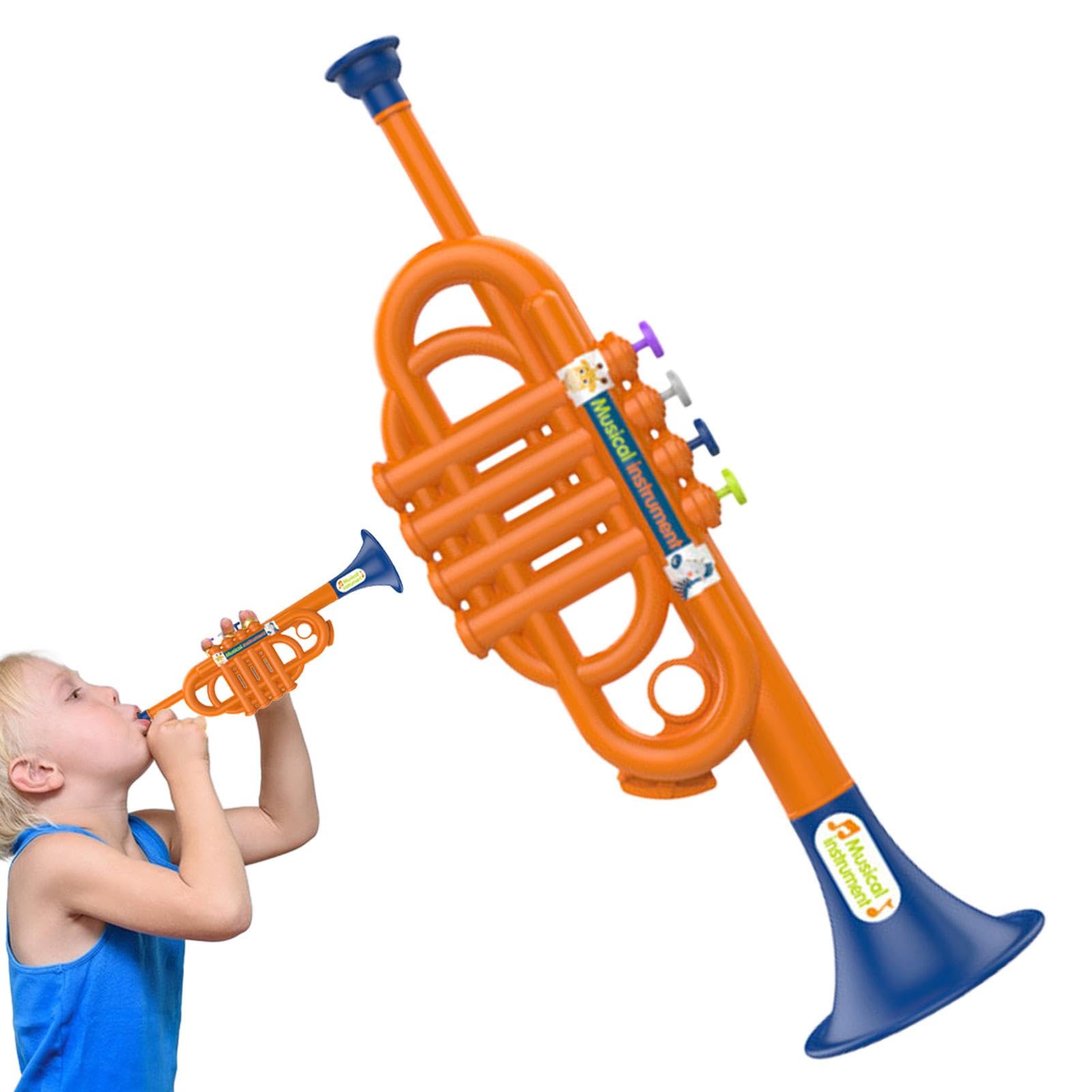 Best Trumpet Toy for Kids - Educational Musical Instrument for Boys & Girls | Realistic Simulated Trumpet for Toddlers & Early Childhood Development | Perfect for Birthday Gifts, Pretend Play & Music Learning