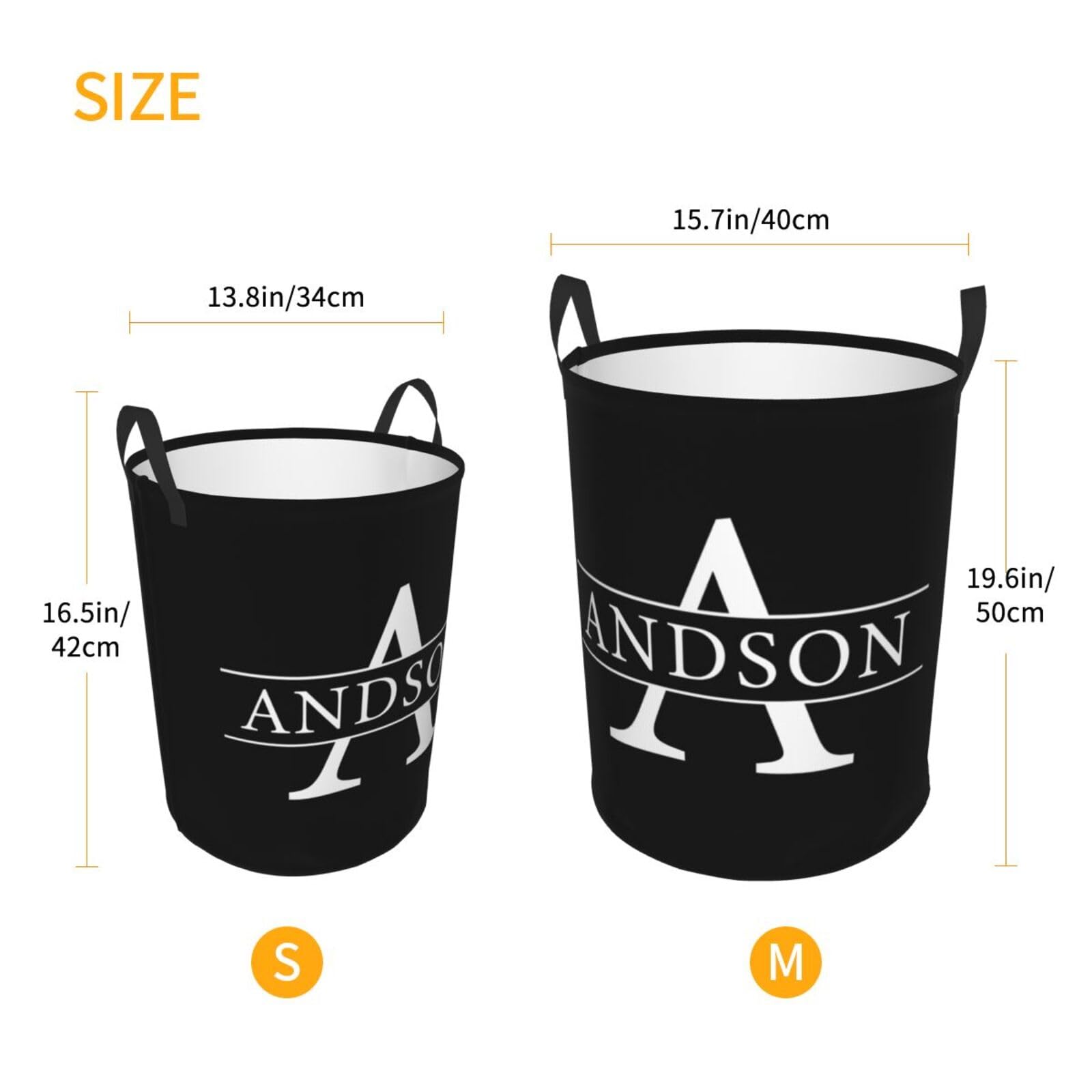 Personalized Laundry Hamper with Name - Custom Laundry Basket for Kids & Adults - Washable Storage Bin with Handle for Bathroom, Bedroom, Living Room - Perfect for Organizing Clothes, Toys & Home Essentials