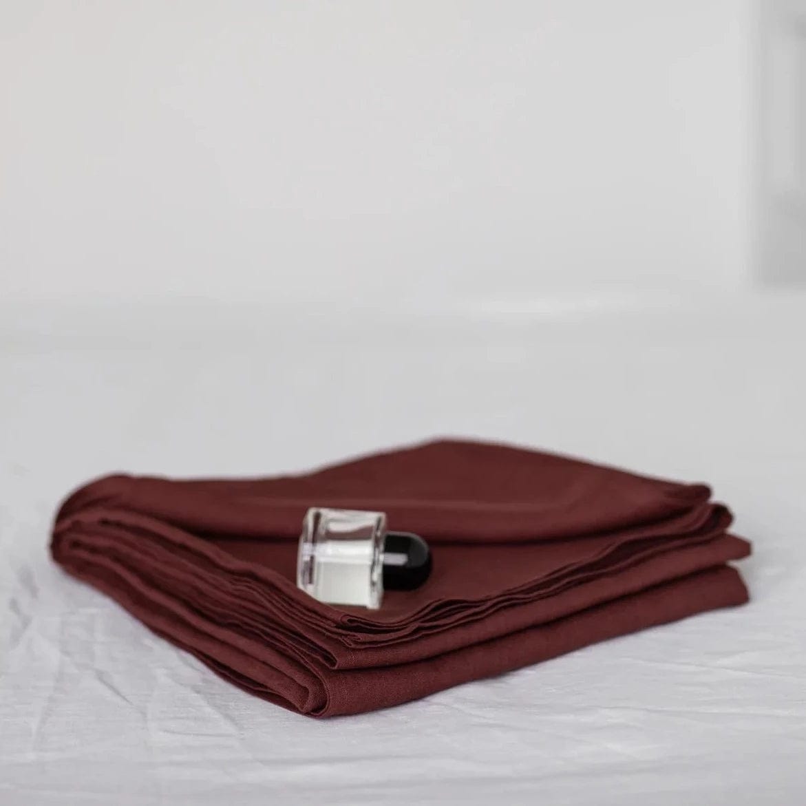 Premium Terracotta Red 100% Linen Flat Bed Sheet - Queen Size, Breathable & Soft Bedding for All Seasons - Perfect for Master Bedroom, Guest Room & Vacation Homes