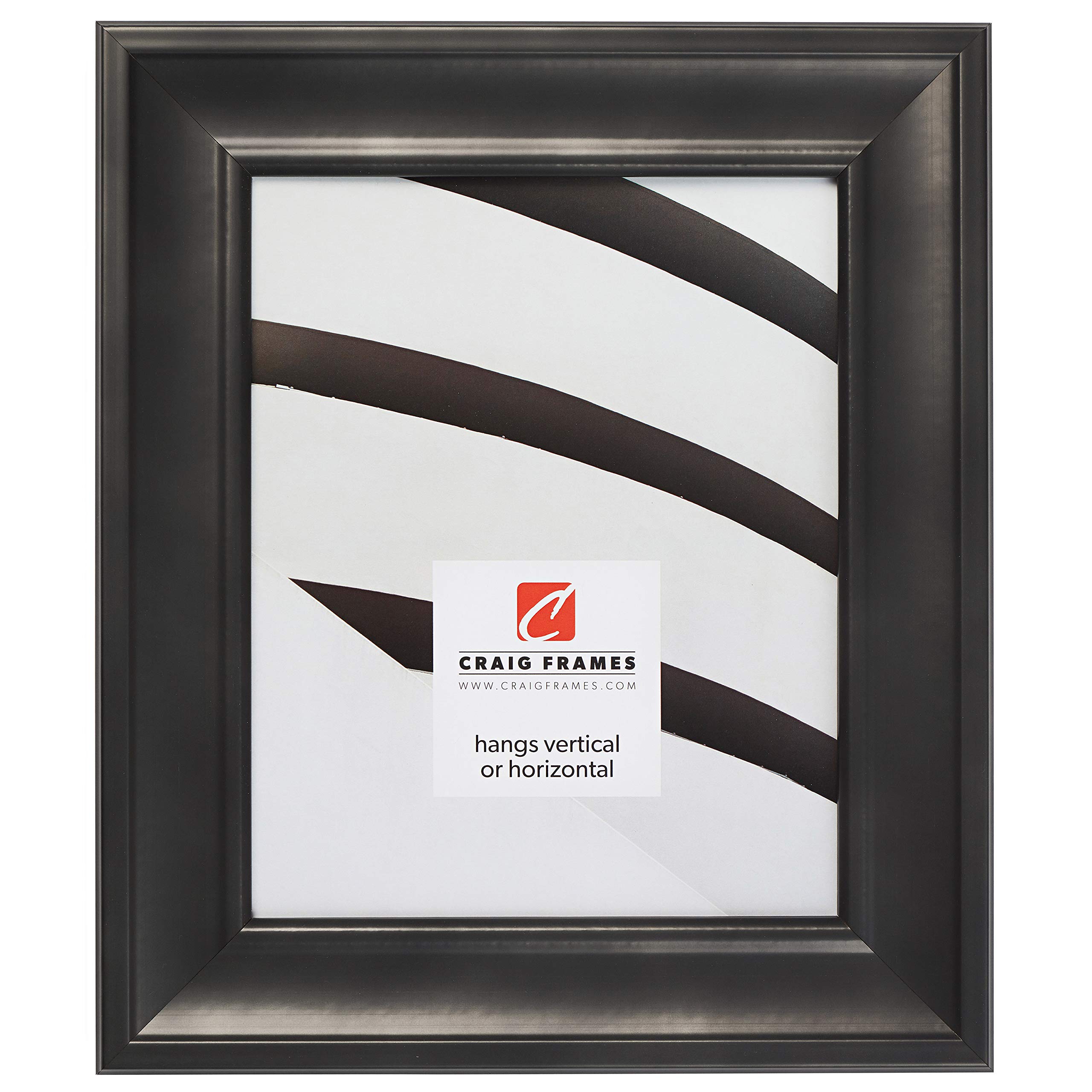 Craig Frames Martin Picture Frame 14x22 Inch - Black Velvet Display for Art, Photos & Certificates - Perfect for Home, Office & Gallery Decor