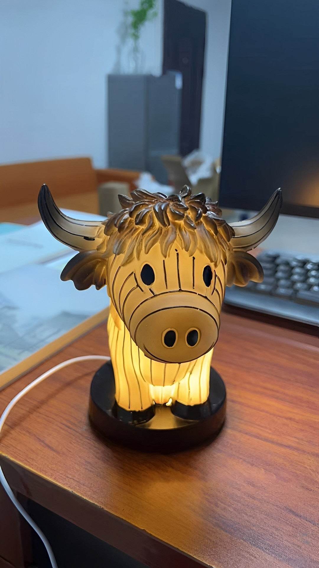 Moo N Glow: Adorable Cow-Shaped Night Light for Kids Room, Nursery Decor & Cozy Bedtime Reading
