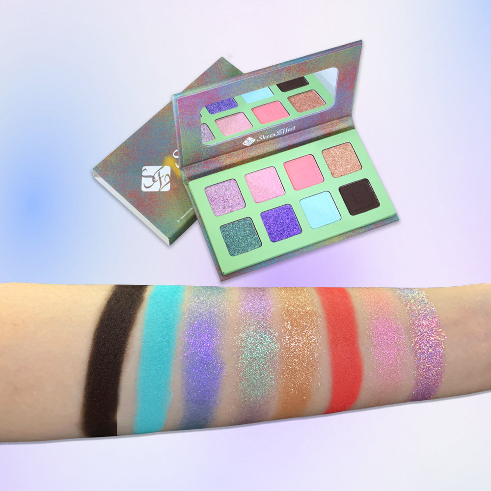 SheenEffect Secret Crush Diary 12-Color Eyeshadow Palette - Long Lasting Pigmented Makeup for Day & Night Looks | Perfect for Parties, Dates & Special Occasions