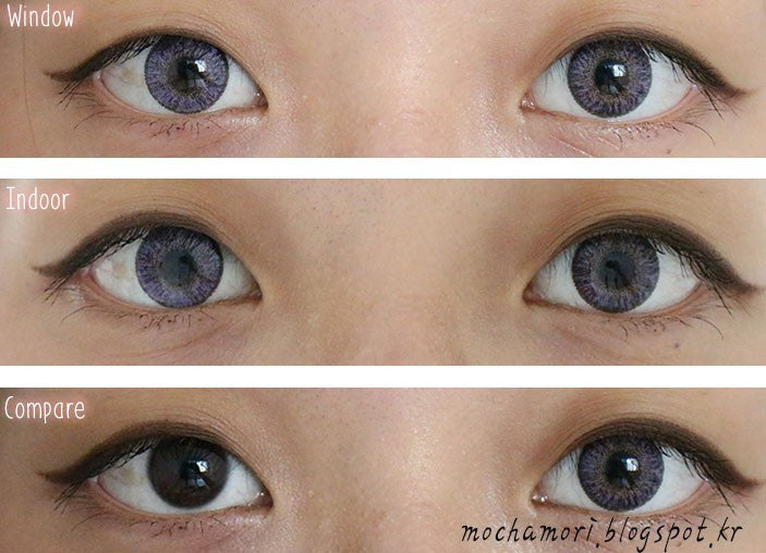 Bunny 3-Color Violet Contact Lenses (2Pcs) - 6 Month Wear - Perfect for Cosplay, Halloween & Costume Parties