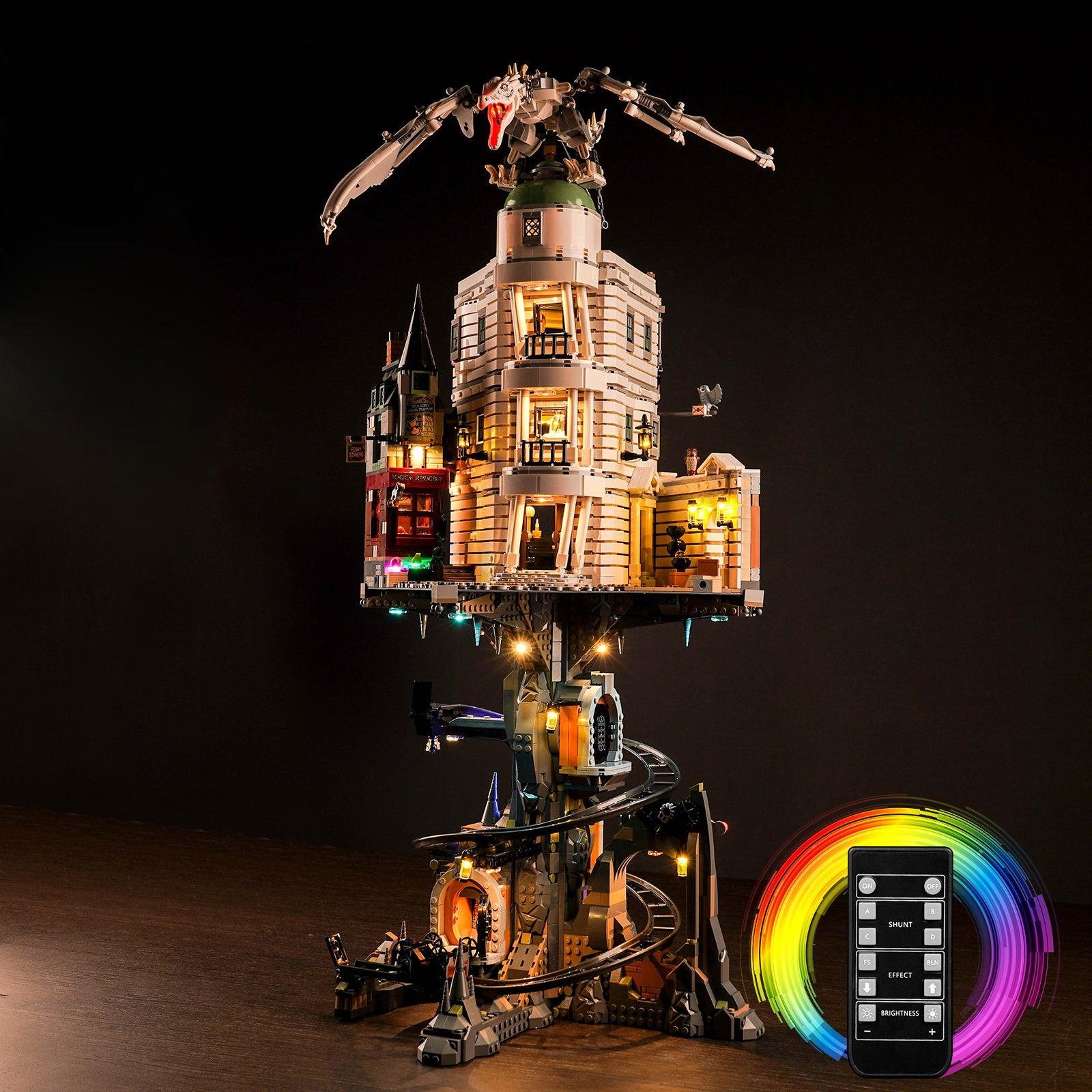 Harry Potter LEGO Gringotts Wizarding Bank Collector's Edition 76417 Building Kit with LED Lights - Complete Lighting Set for Display & Nighttime Play - Perfect for Harry Potter Fans & LEGO Collectors