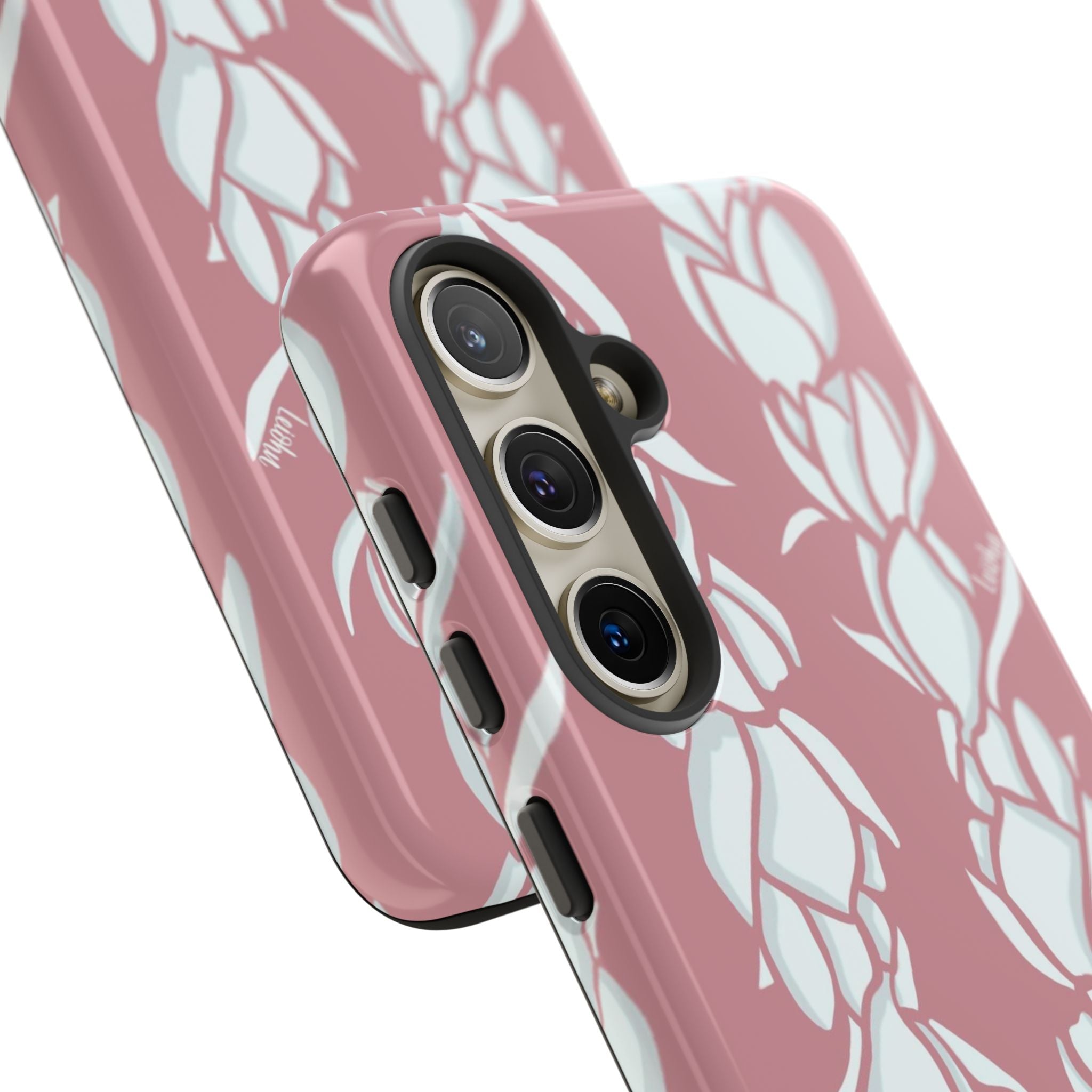 Pikake Lei Hawaiian Flower Necklace & Samsung Galaxy Phone Case - Perfect for Luau Parties, Beach Vacations & Everyday Use