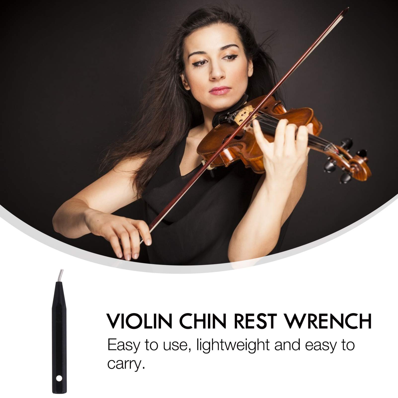 **HEALLILY Violin Chin Rest Wrench - Professional Luthier Tool for Violin & Viola Repair - Adjust & Maintain Chin Rest Shaft - Perfect for Musicians & Instrument Maintenance**    *(Ideal for home repairs, music schools, or professional luthiers to ensure perfect instrument setup.)*