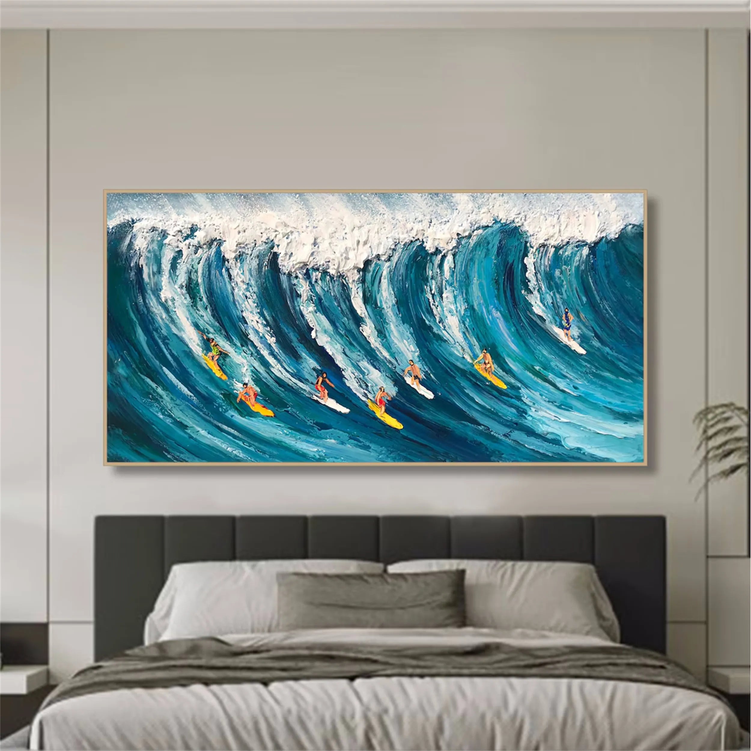 Ocean and Sky Painting #OS122 - Stunning Seascape Wall Art for Home & Office Decor - Perfect for Living Room, Bedroom, or Office Spaces
