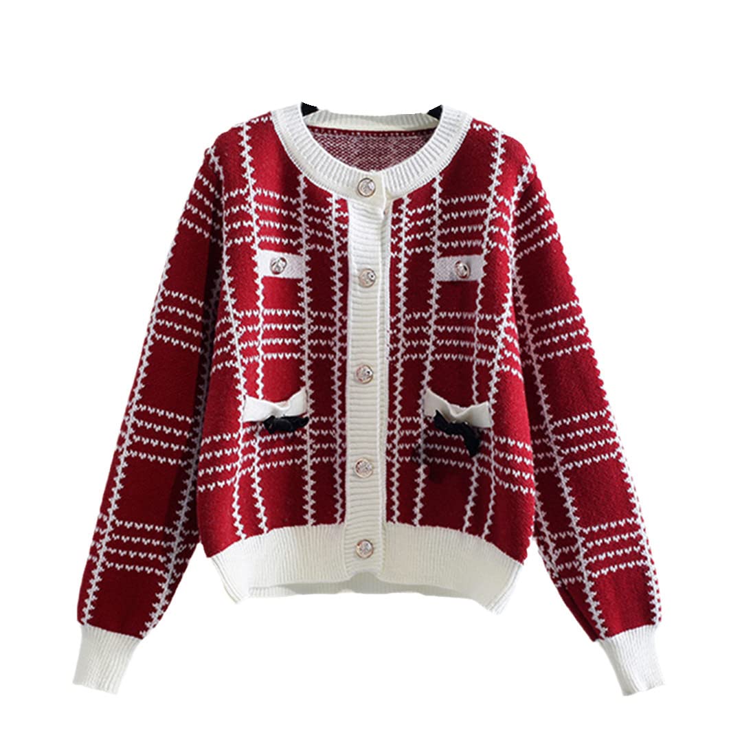 Korean Loose O-Neck Knit Cardigan for Women - Soft Long Sleeve Sweater Coat for Spring & Autumn | Perfect for Casual Wear, Office Outfits & Layering