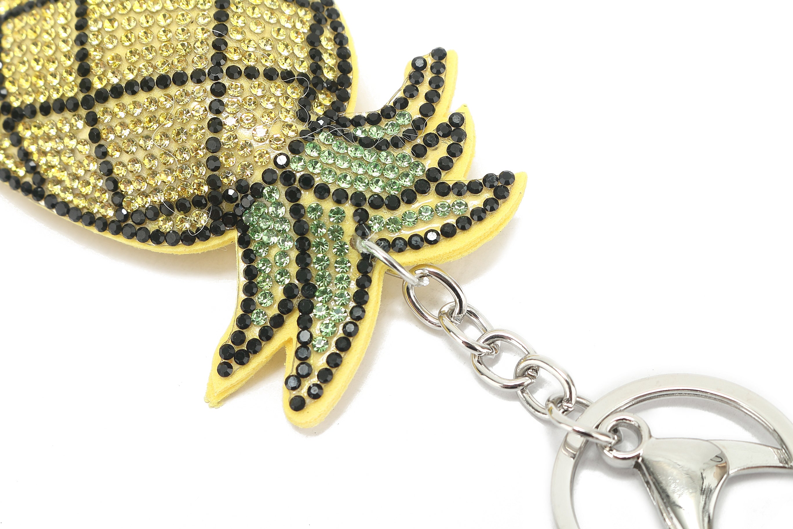 Crystal Pineapple Bag Charm - Yellow Fashion Accessory for Handbags, Backpacks & Luggage | Cute Gift for Women & Girls