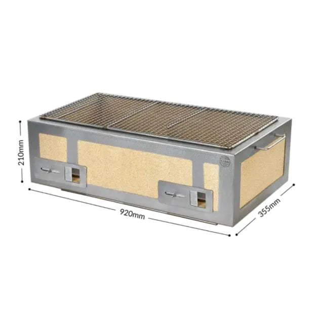Premium XL Kasai Konro Grill with Heavy-Duty Stainless Steel Frame V2 - Perfect for Backyard BBQs, Camping & Outdoor Cooking